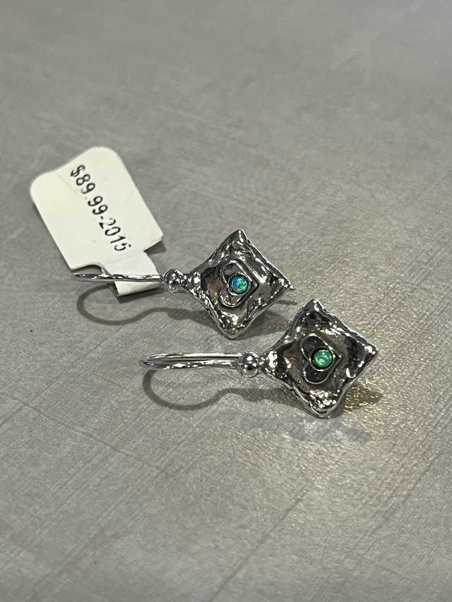 New Sterling Silver Opal Earrings - photo 4