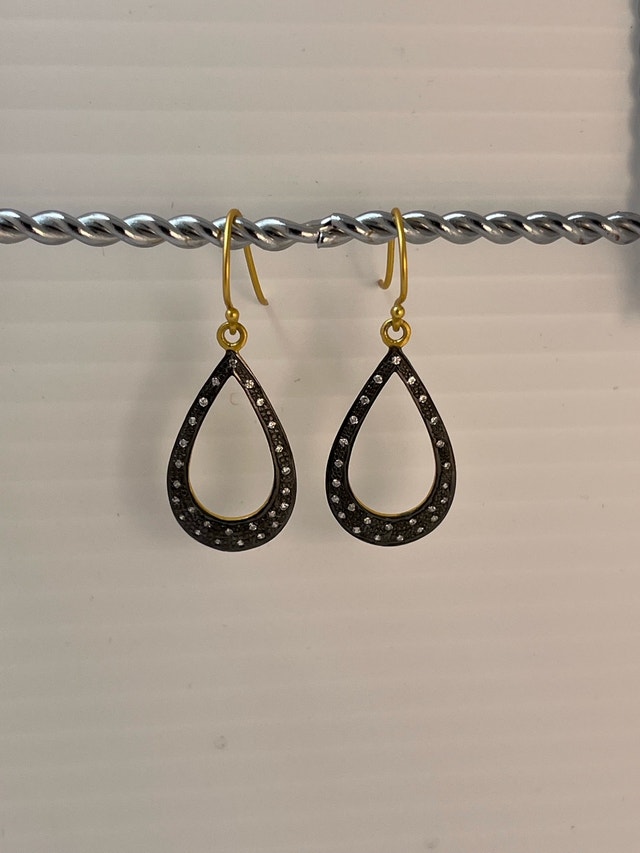 925 Silver Earrings Gold Bonded NEW - photo 5