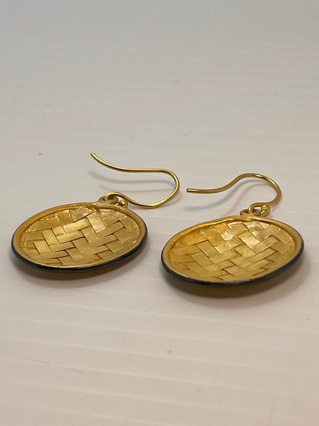 New 925 Gold Bond Earrings - photo 3