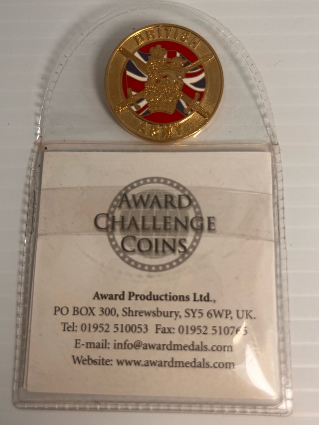 British Army Challenge Coin - photo 3
