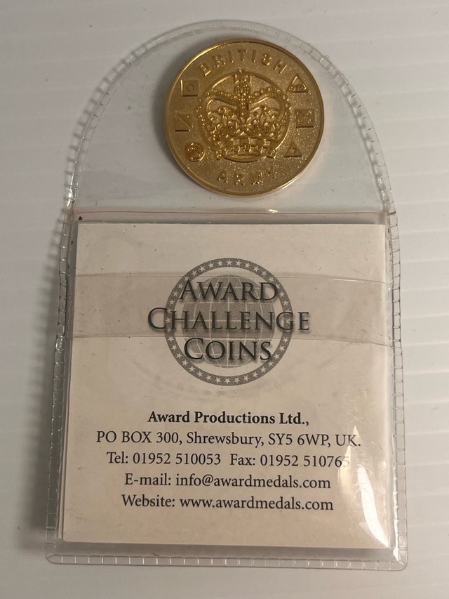 British Army Challenge Coin - photo 4