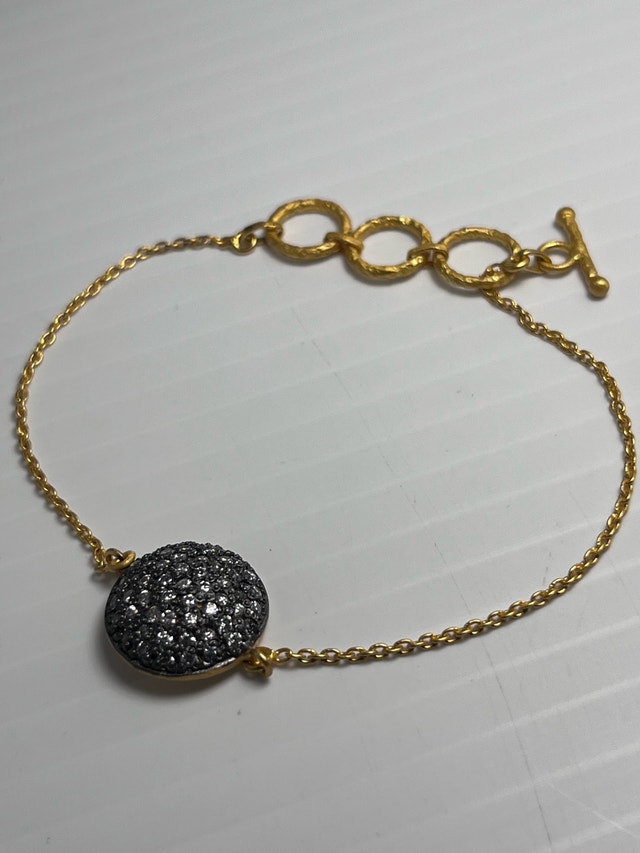 New 925 Gold Bond Adjustable Bracelet - photo 4