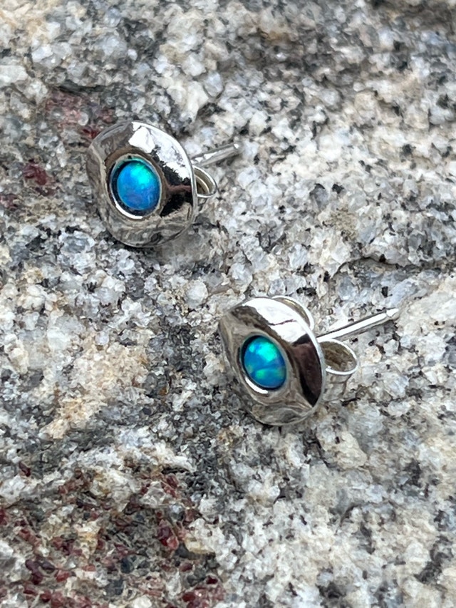 Opal 925 Earrings