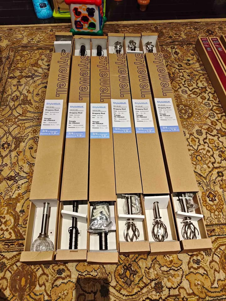 StyleWell Curtain Rod Kit 36-66 inch