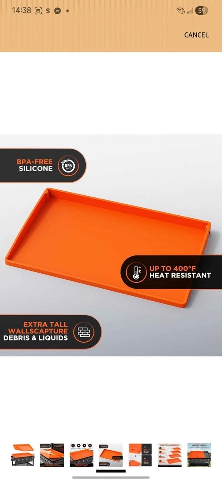 36" Silicone Griddle Mat for Blackstone - Anti-Warp, UV-Resistan - photo 4