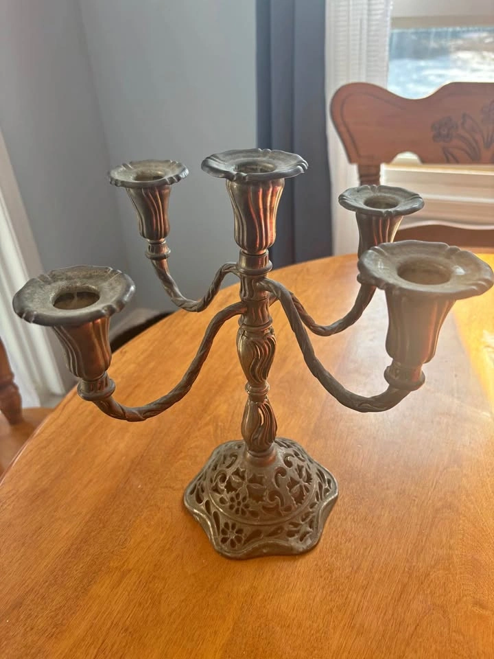 EP Zinc 5 arm Candelabra