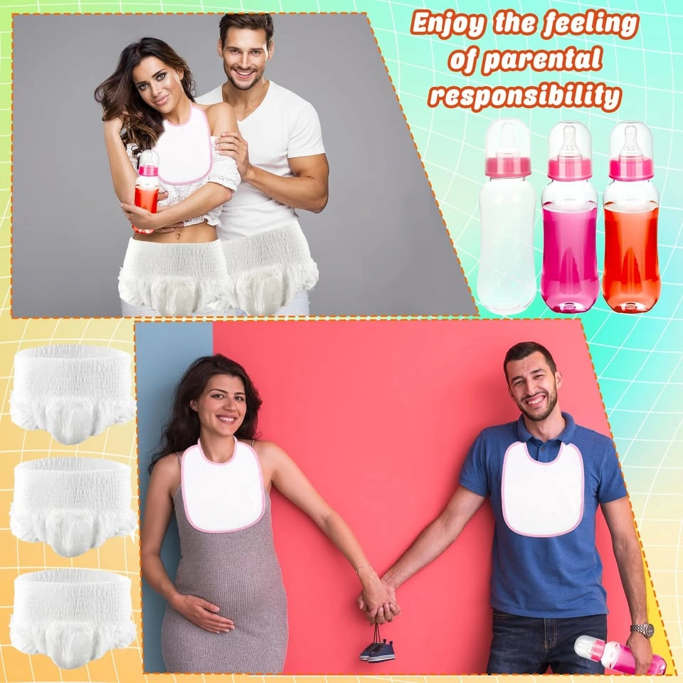 Adult Baby Party Kit - Diapers, Bibs, Bottles (XL-XXL) - photo 3
