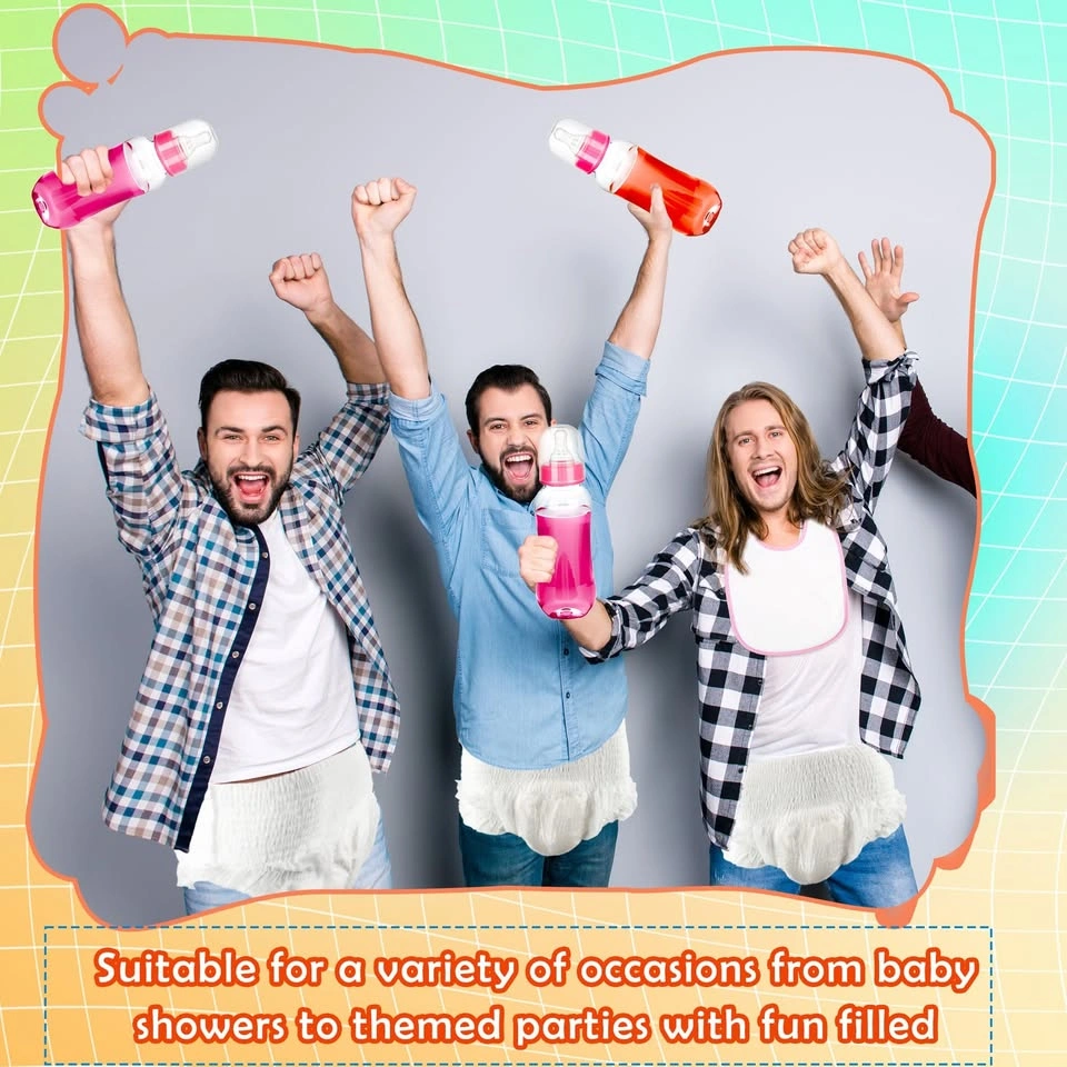 Adult Baby Party Kit - Diapers, Bibs, Bottles (XL-XXL) - photo 4