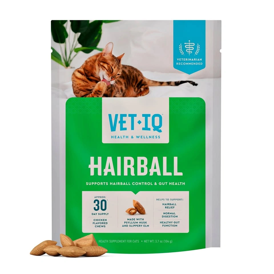 Vet-IQ Hairball Cat Chews Chicken Flavor