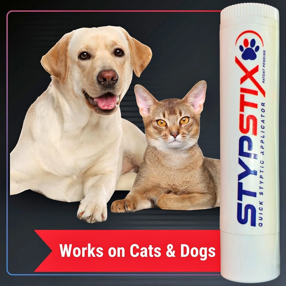STYPS TIX Quick Styptic Applicator for Pet Nail Bleeds Cats & Do