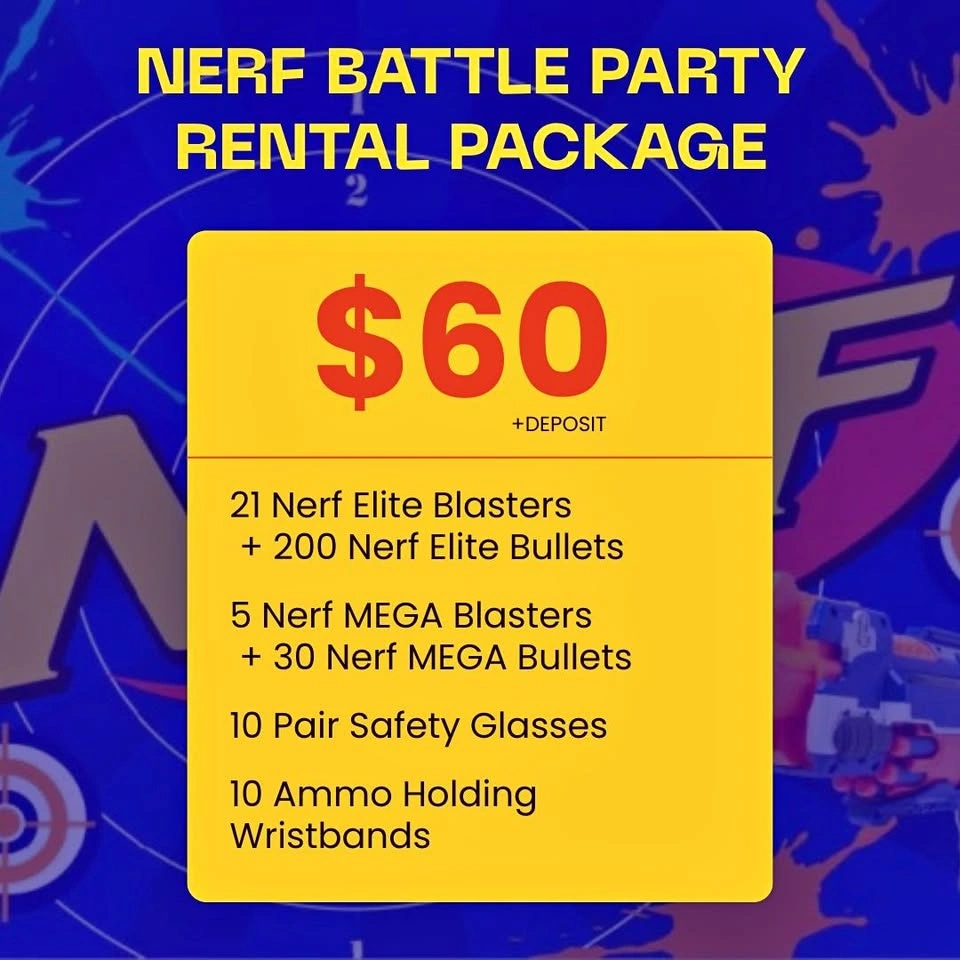 Nerf Party Rental Package