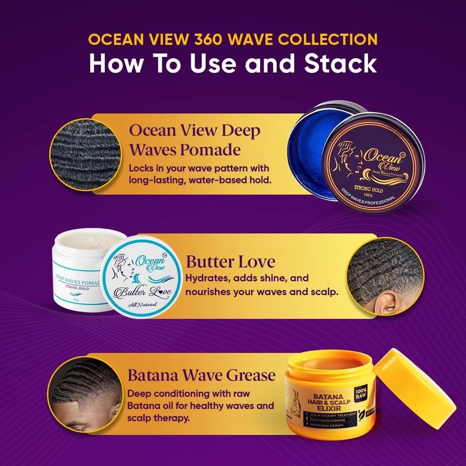Ocean View Batana Hair & Scalp Elixir 360 Waves - photo 5