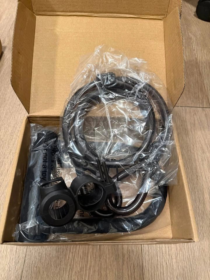 Heavy Duty Bike U Lock - 20mm Silicone Covered with Steel Cable - photo 3