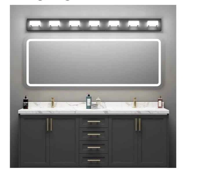 48" LED Black Vanity Lights Fixture - 7 Lights - photo 2