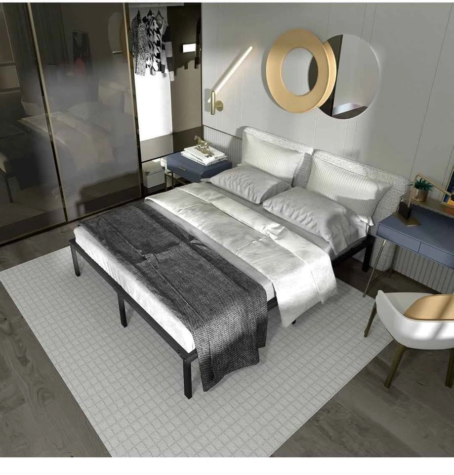 BRAND NEW King Size Metal Bed Frame - 14" Platform - photo 2