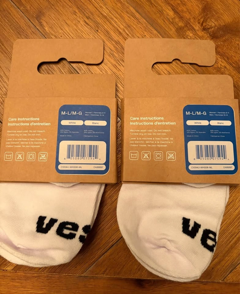 Vessi No Shows Socks—White M/L - photo 2