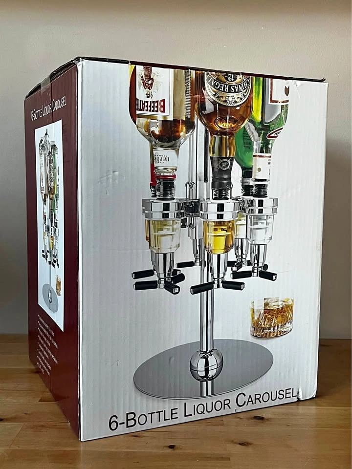 Six Bottle Liquor Carousel - New In Box