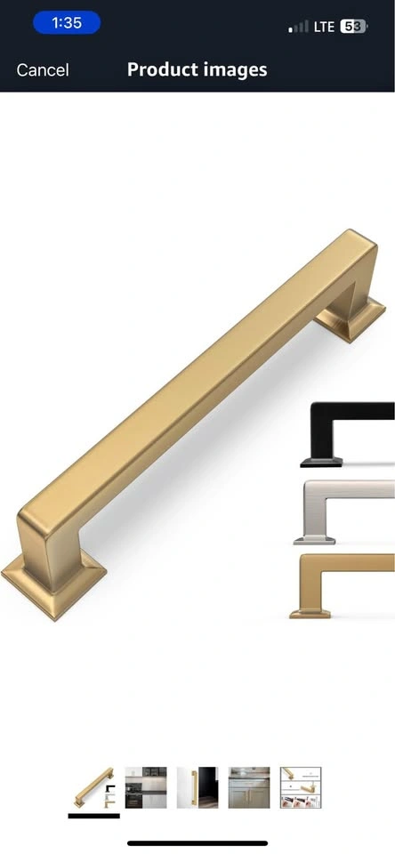 19 Pack Gold Cabinet Pulls – 5 Inch Hole Centers