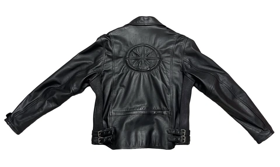 Yamaha V Star Leather Motorcycle Jacket - Black, Large - photo 2