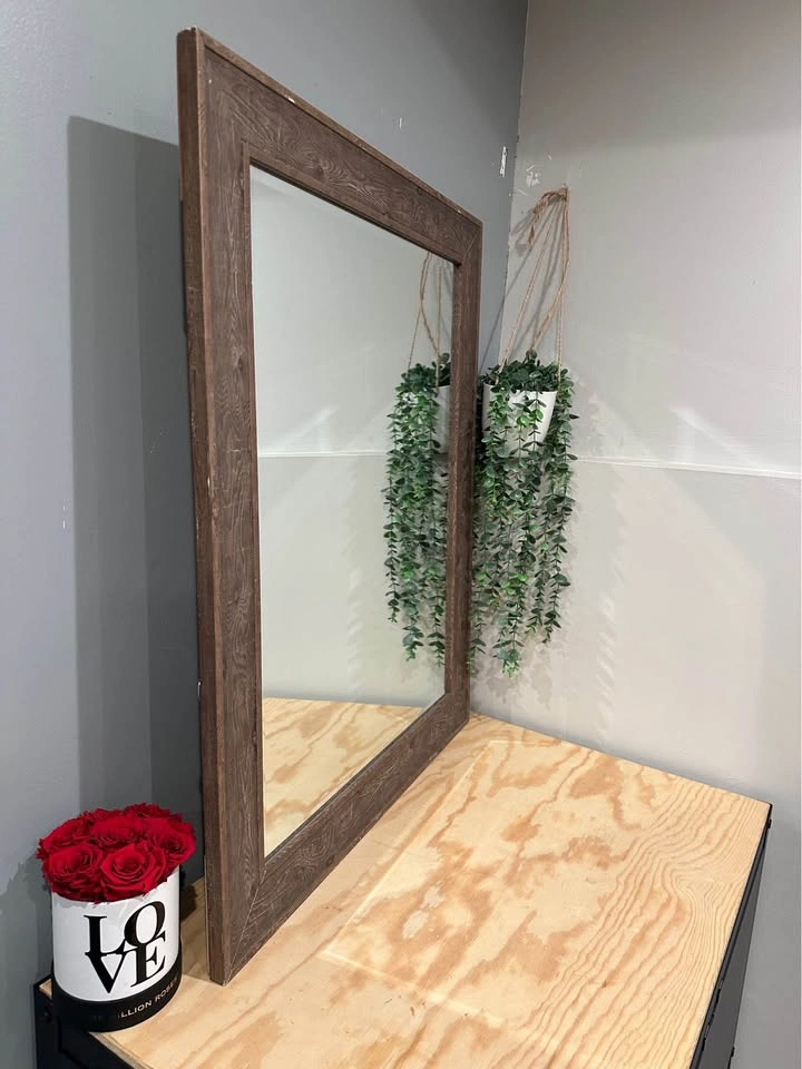 Wooden Large Mirror - photo 2