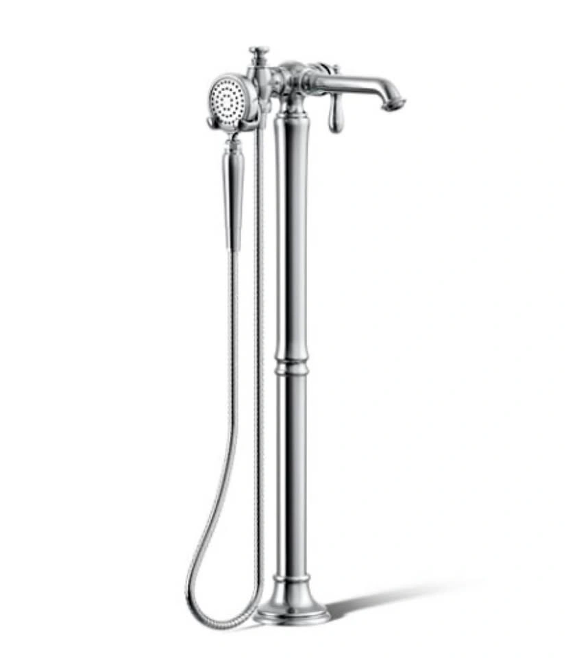 Kohler T72790-9M-SN Floor-mount Bath Filler Trim w/Handshower