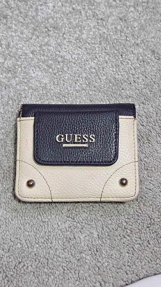 Guess Two-Tone Card Holder Wallet