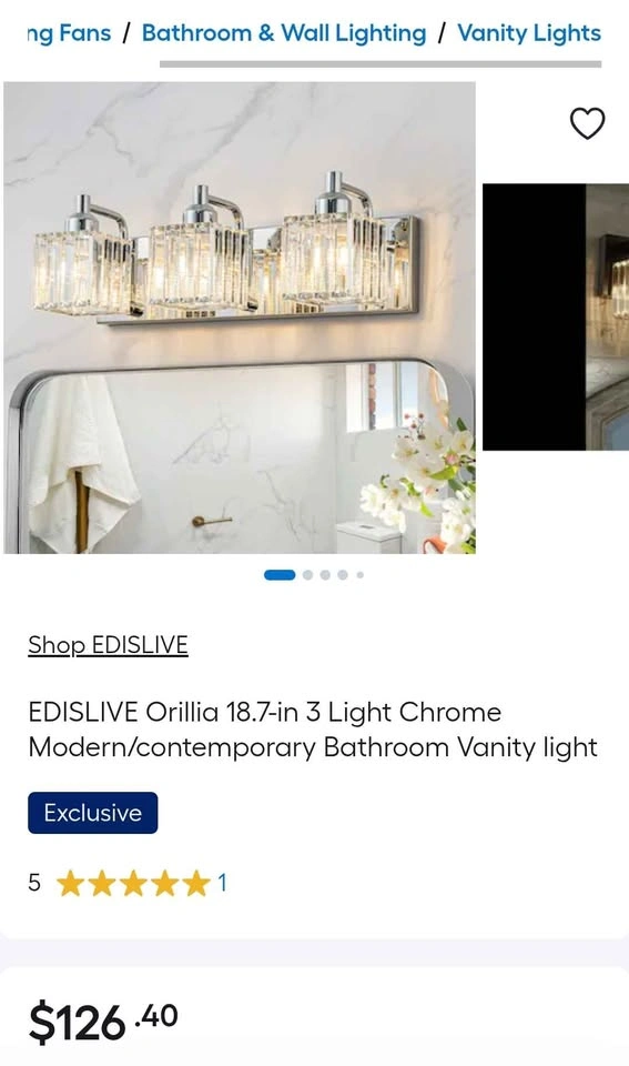 Bathroom light - photo 2