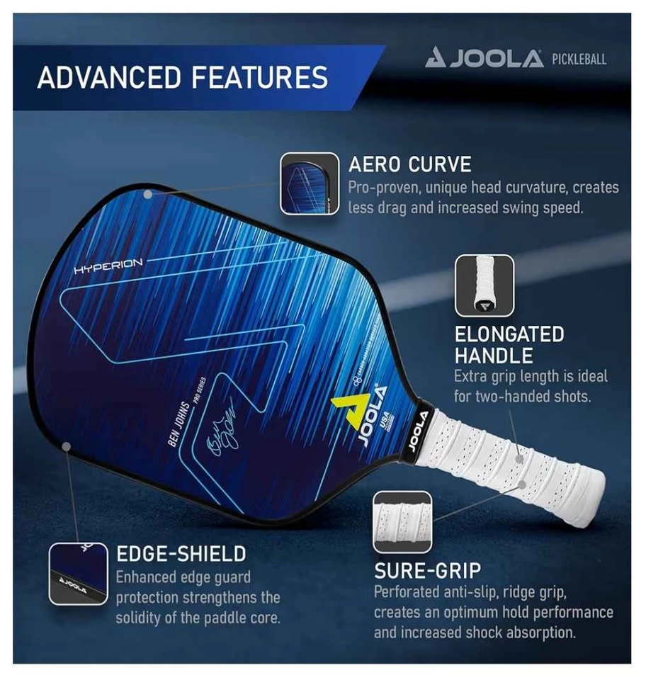 Joola Professional Pickleball Paddle (Carbon Fibre, Hyperion CAS - photo 3