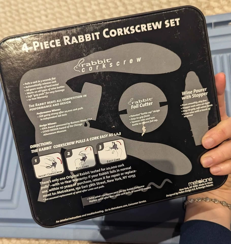 4-Piece Rabbit Corkscrew Set (new, in open box) - photo 3