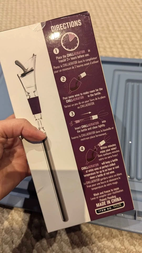 Wine Chiller + Aerator (Chillerator) – Like New - photo 4