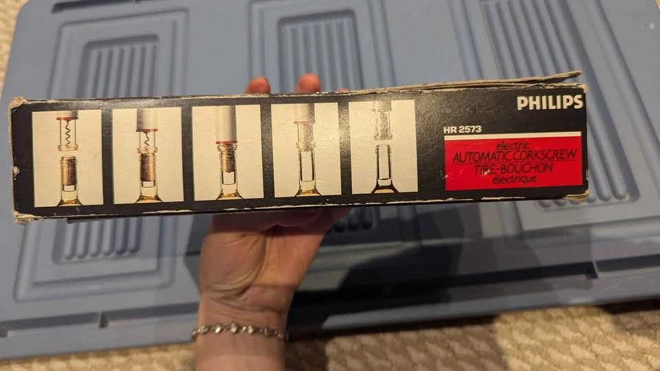 Vintage Philips Electric Corkscrew (Automatic) – In Box - photo 4