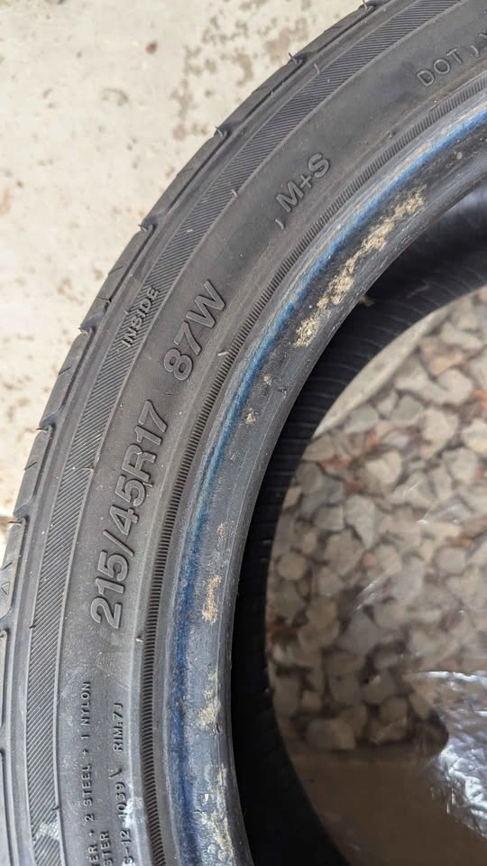 215/45R17 All-Season Tires (Pair, Used) - photo 3