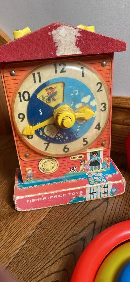 Vintage Fisher Price Music Teaching Clock & Toys - photo 2