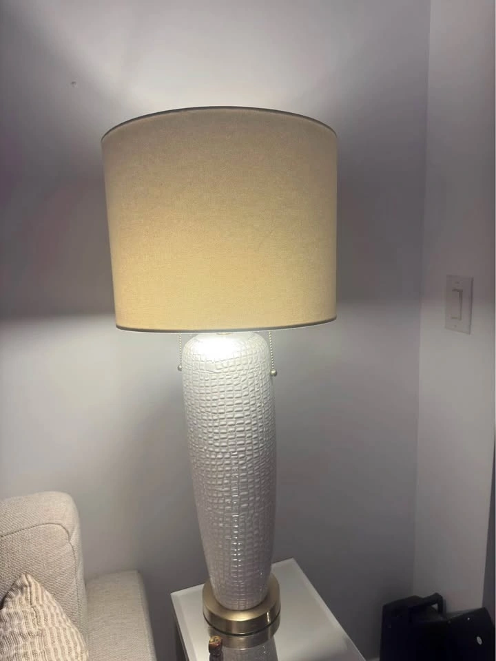 White Ceramic Table Lamp