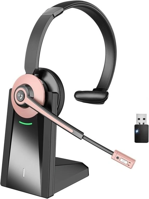 Wireless Bluetooth Headphones with Mic - Noise Canceling & USB D - photo 2