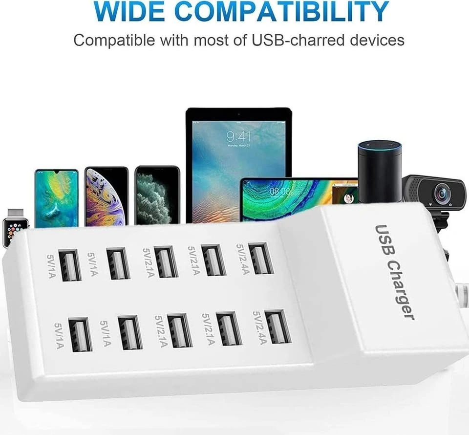 10-Port USB Multi Charger Station - Brand New - photo 3