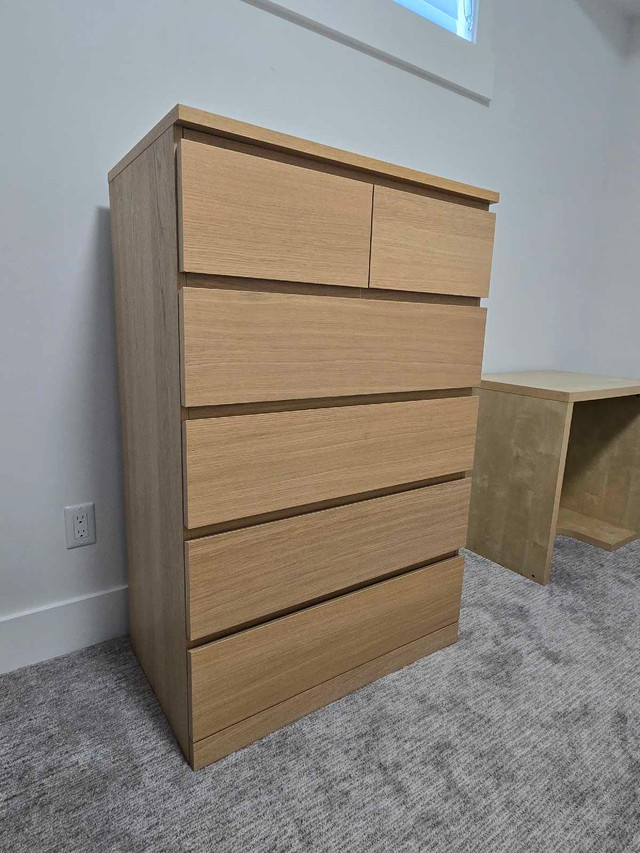 Ikea Malm double bed and furnature - photo 4
