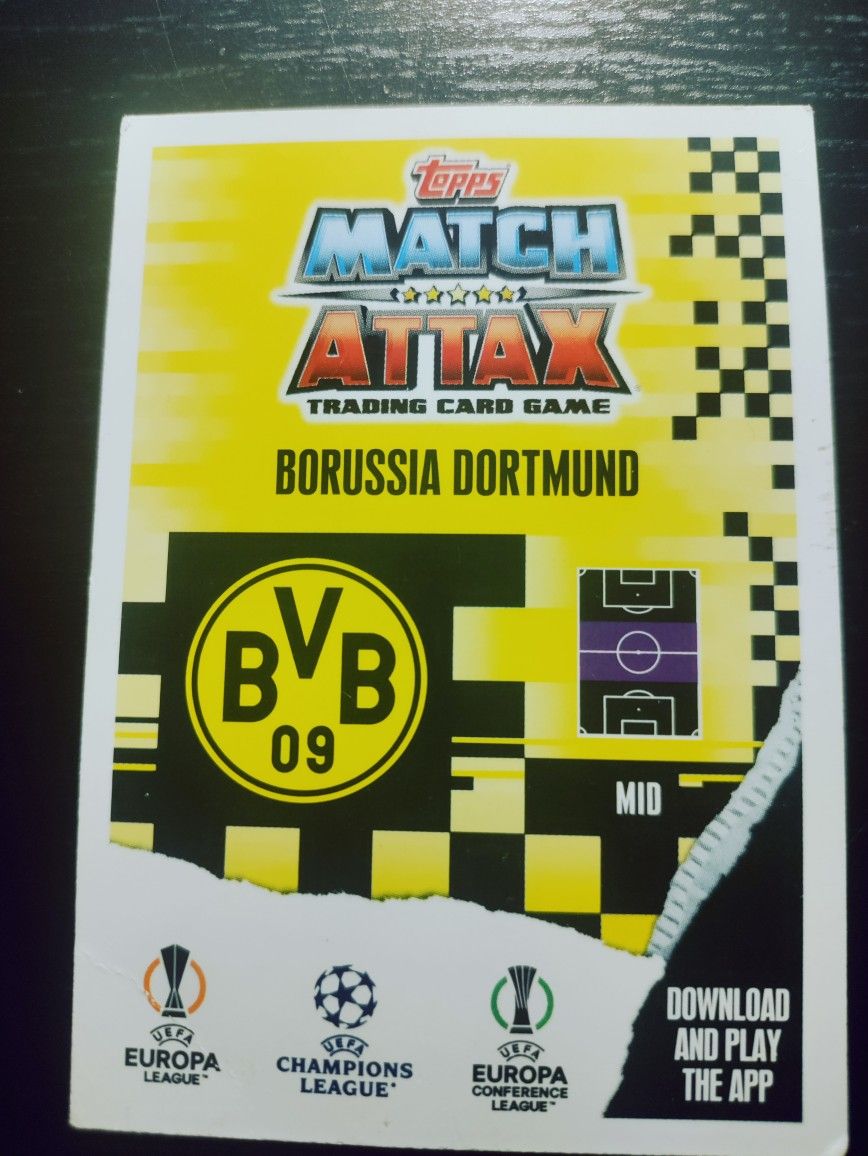 2022-23 Topps Match Attax Giovanni Reyna #220 Base Card - Dortmu - photo 2