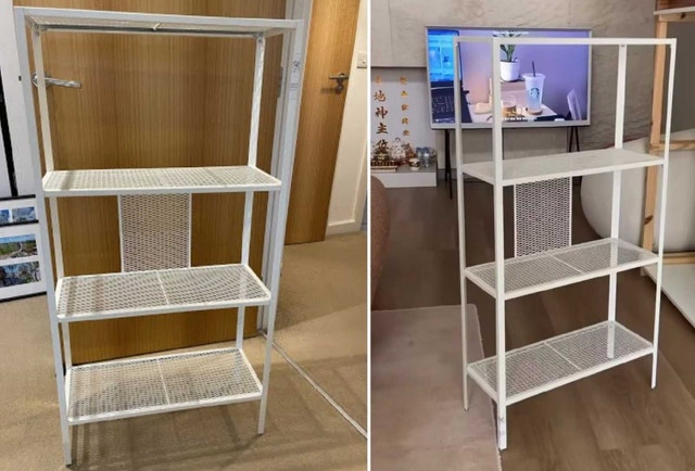 ✴️ Ikea BAGGEBO White Metal Shelf Unit - photo 2