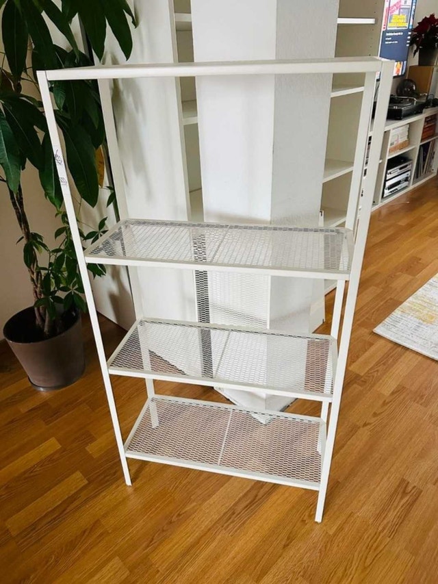 ✴️ Ikea BAGGEBO White Metal Shelf Unit - photo 5