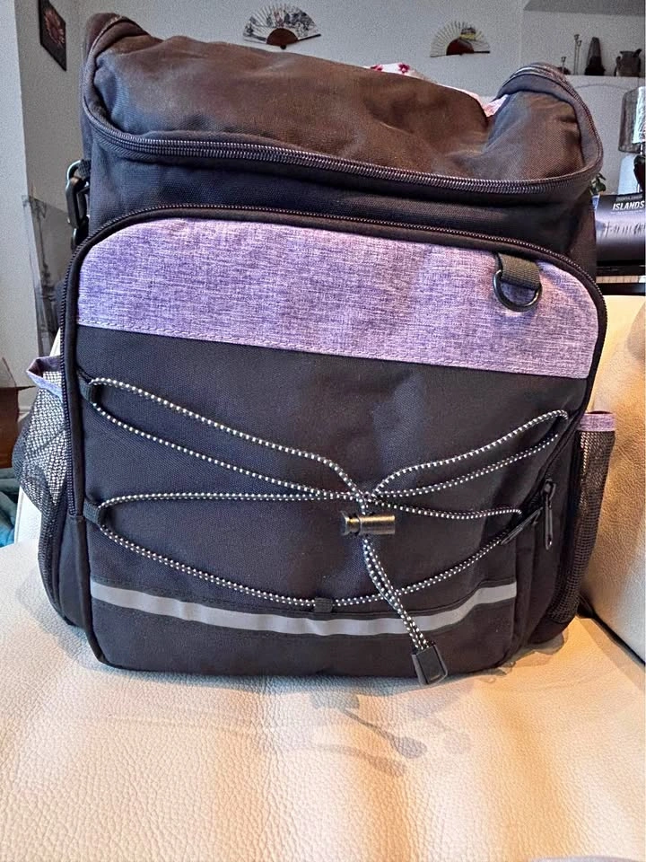 Black & Purple Multipurpose Backpack