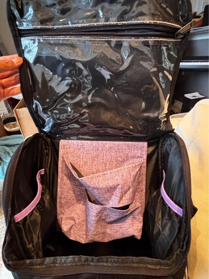 Black & Purple Multipurpose Backpack - photo 4