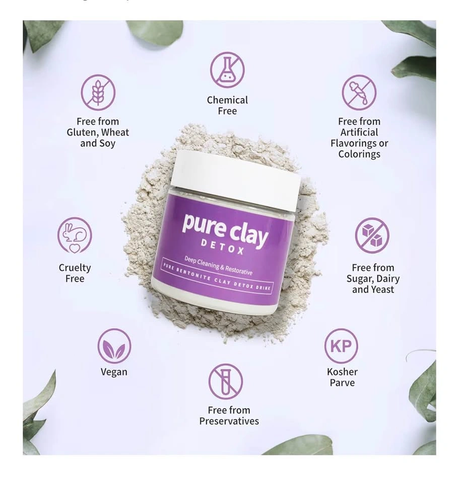 Pure Clay Detox Bentonite Clay Drink, Aztec Clay Mask 453g - photo 4