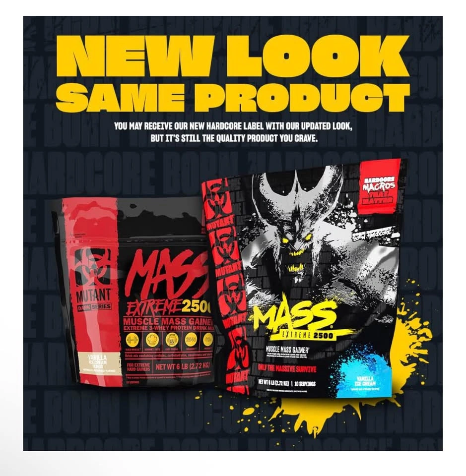 Mutant Mass Extreme 2500 Gainer 6lbs Cookies & Cream - photo 4