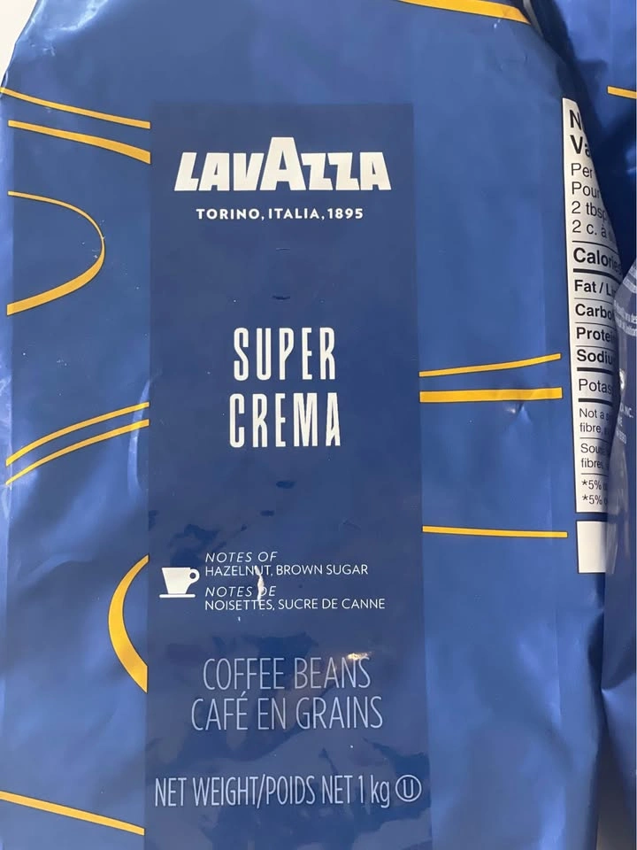 Lavazza Super Crema Espresso Beans, 2.2lb Bag 1Kg - photo 2