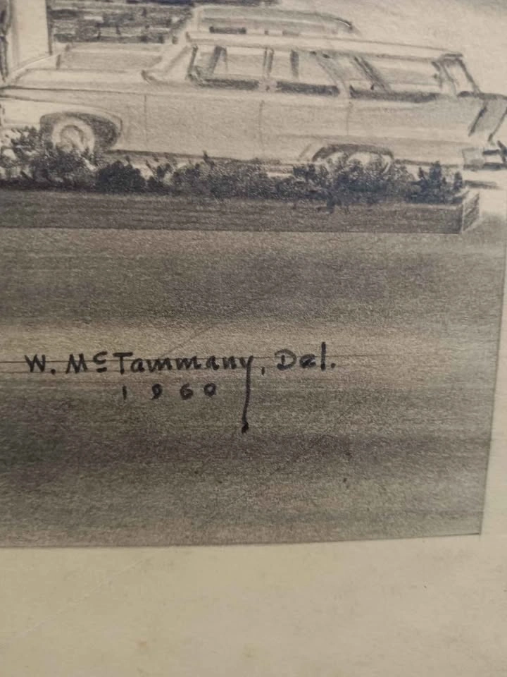 4 Vintage 1960 W. M. Tammany Architectural Renderings - photo 3