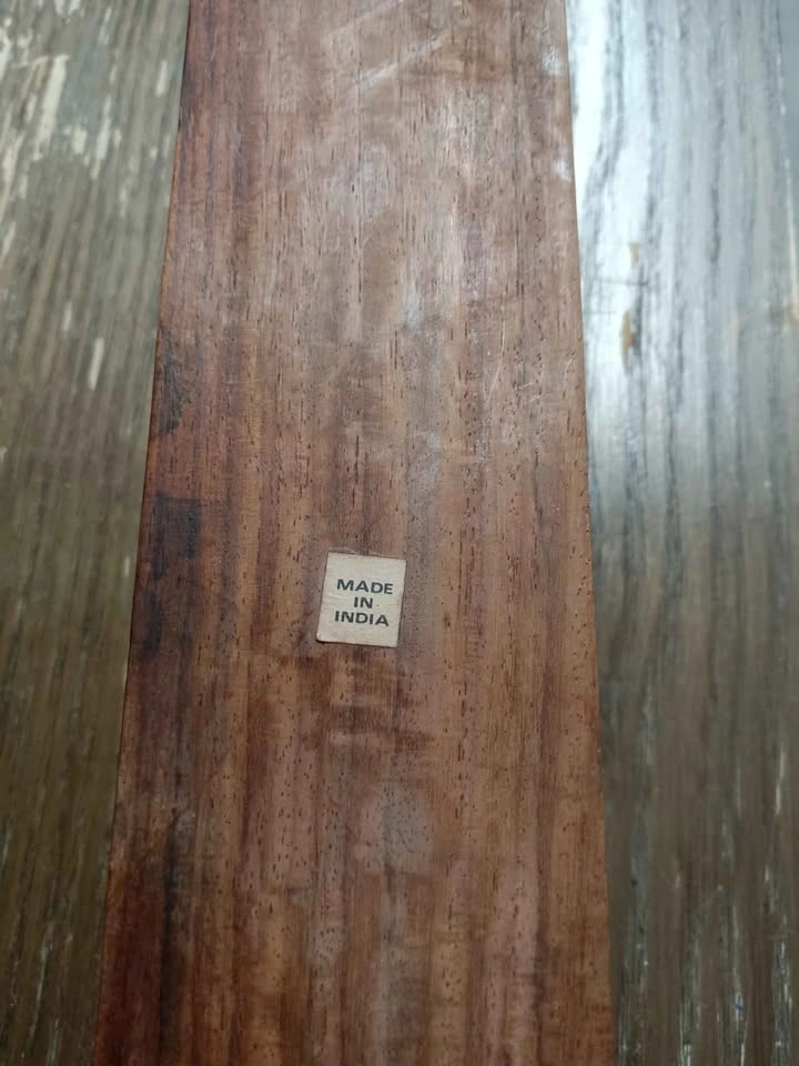 Vintage Wooden Incense Burner Box with Brass Inlays - photo 5