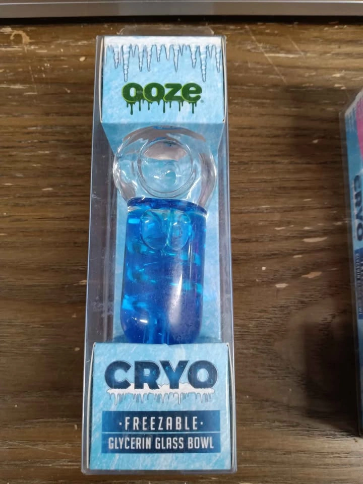 2pc Ooze Cryo Freezable Glycerin Glass Bowls - photo 2