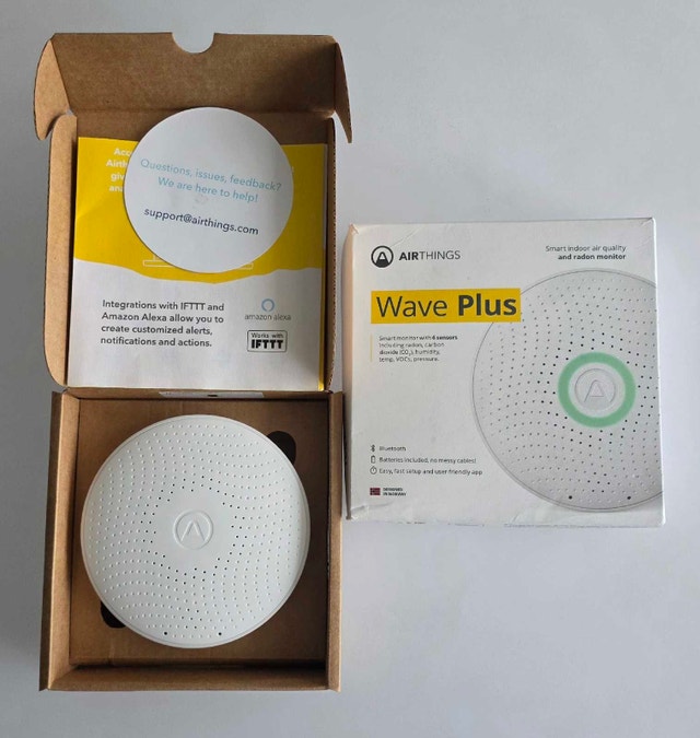 Airthings Wave Plus Indoor Air Quality Monitor (+Radon) - photo 3