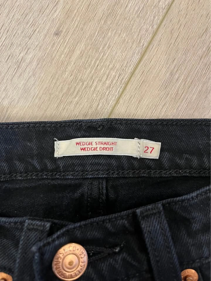 LEVI’S Black Faded Straight-Leg Women’s Jeans - photo 3